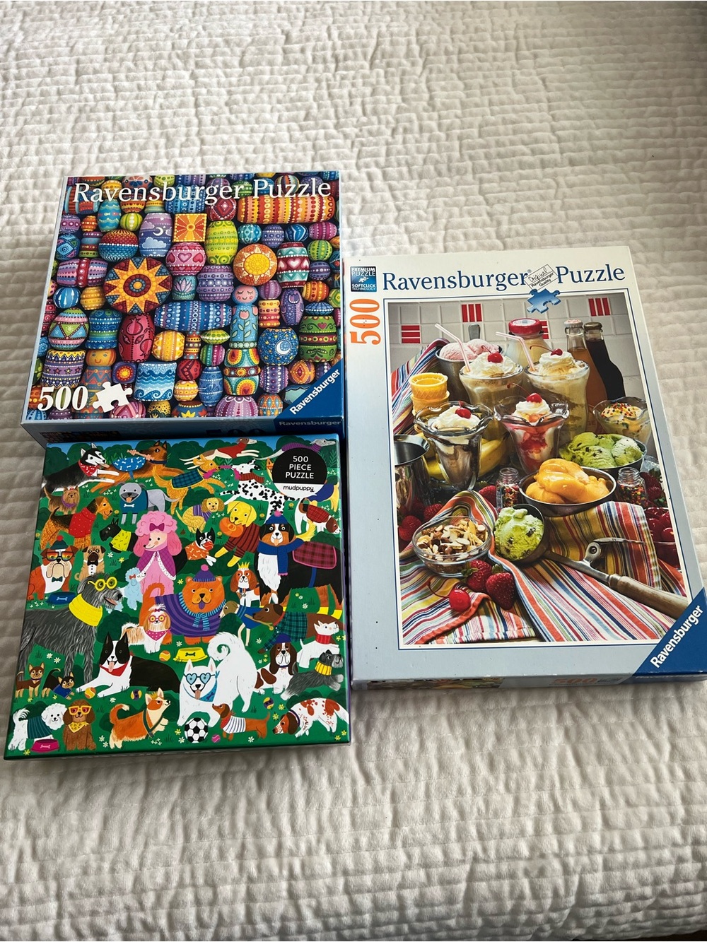 Lot of 3 500 piece puzzles